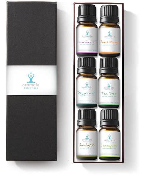 Aromela Essential Oils Aromatherapy T Set 100 Pure Therapeutic