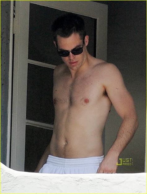 Chris Pine Is Shirtless Picks His Nose Photo Chris Pine