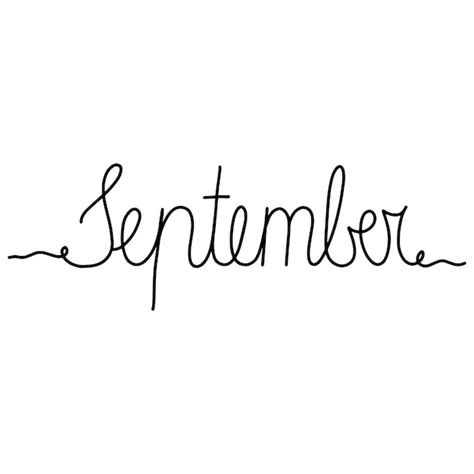 Premium Vector Hand Drawn Lettering Phrase September Month September