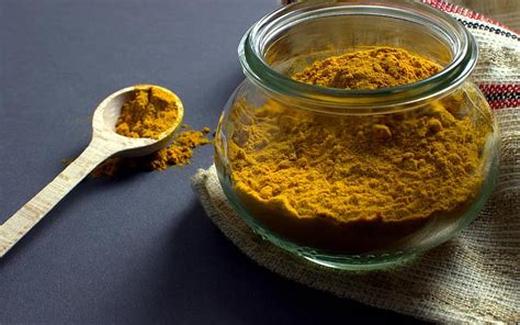 Turmeric Manson Jar Spoon Food Spice Condiment Kitchen