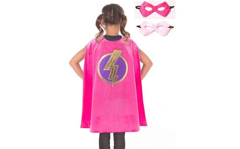 Deluxe Pink Superhero Cape & Mask – Play Therapy Toys: Dress Up