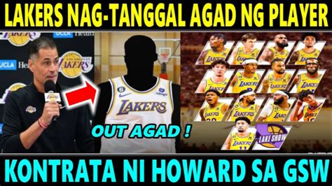 Breaking Lakers Nabawasan Ng Player Out Agad Sa Lineup Tinanggal Ni