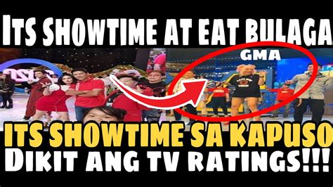 Eat Bulaga At Its Showtime Dikit Sa Tv Ratings Abscbn Vs Tv5 At Gma Network Youtube