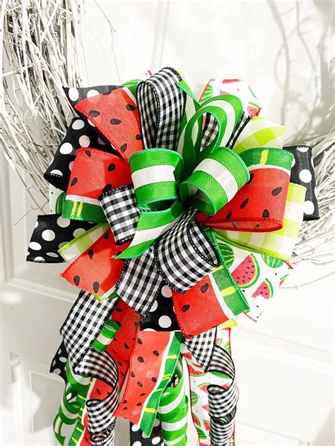 Summer Collection Watermelon Watermelon Bow Watermelon Ribbon Wreath