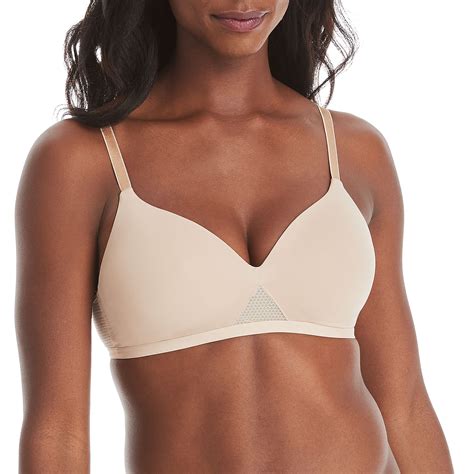 Hanes Womens Oh So Light Foam Comfortflex Fit Wirefree Mhg Bra Nude Medium US For Sale