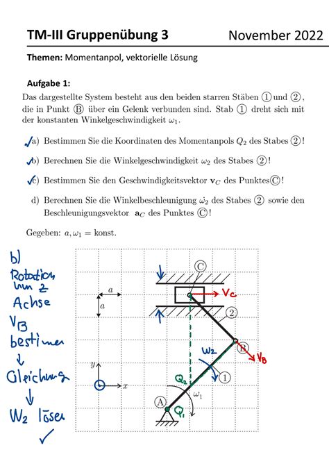 G Aufgaben Technische Mechanik Iii Tm Iii Gruppen Bung Themen