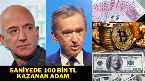 Saniyede Bin Tl Kazanan Adam Dolar Milyoneri Olan Zenginler