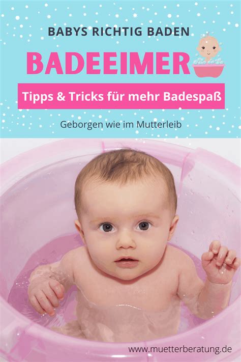 Badeeimer Entspanntes Badevergnügen für das Baby