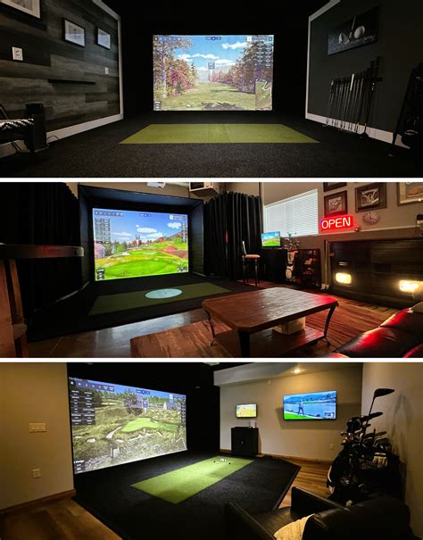Custom Basement Golf Simulator | Castle Pines Village