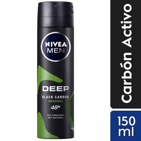 Desodorante En Aerosol Para Hombre Nivea Deep Amazonía Frasco 150ml