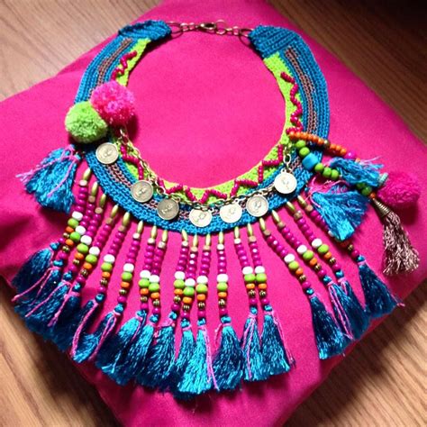 Collar Boho Chic Accesorios Hippie Thread Jewellery Fabric Jewelry