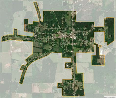 Map of Ringgold town, Louisiana - Thong Thai Real