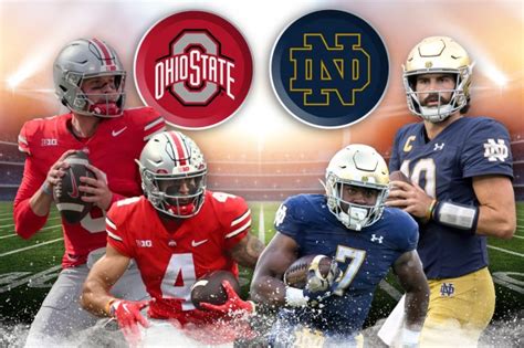 Ohio State 17 14 Notre Dame Live Result Ryan Day Blasts Lou Holtz