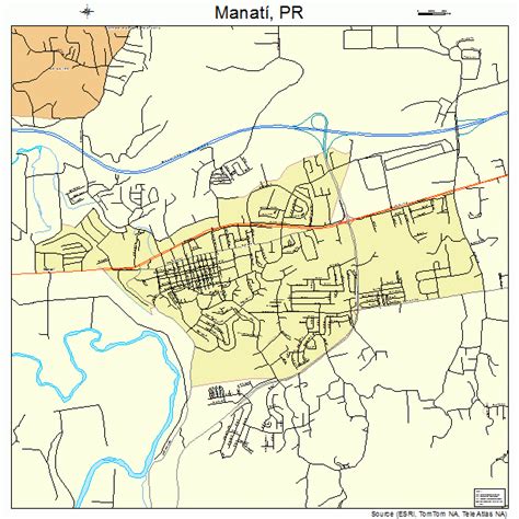 Manati Puerto Rico Street Map 7250152