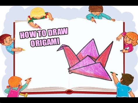 HOW TO DRAW ORIGAMI PAPER CRAFT ORIGAMI DRAWING EASY DRAWING