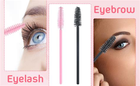 Gcqq Beauty 50pcs Mascara Wands Disposable Eyelash Eyebrow Spoolie Brush For Makeup Eyelash