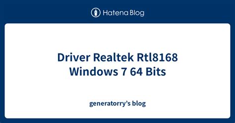 Driver Realtek Rtl Windows Bits Generatorrys Blog