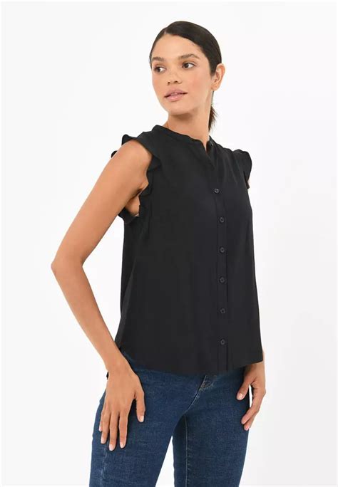 Buy Forcast Forcast Leighton Sleeveless Frill Blouse Online Zalora