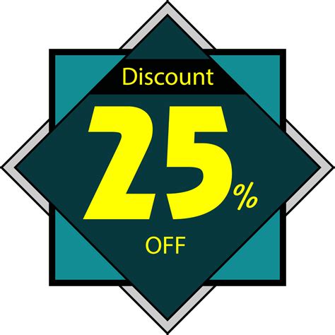 25 percent discount vector sign icon Sale symbol Special offer label ...