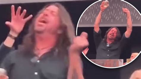 Hilarious Video Emerges Of Foo Fighters Frontman Dave Grohl Rocking Out While Watching U2 Show