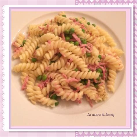 Fusilli Au Jambon Et Aux Petits Pois Ww La Cuisine De Boomy Petit