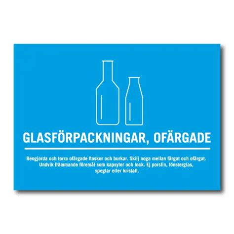 Glasf Rpackningar Of Rgade Skyltexperten