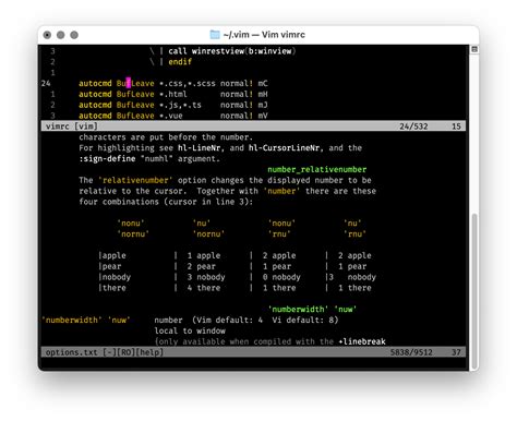 Vim How Can I Have Relative Line Numbers But Replace The Current Line