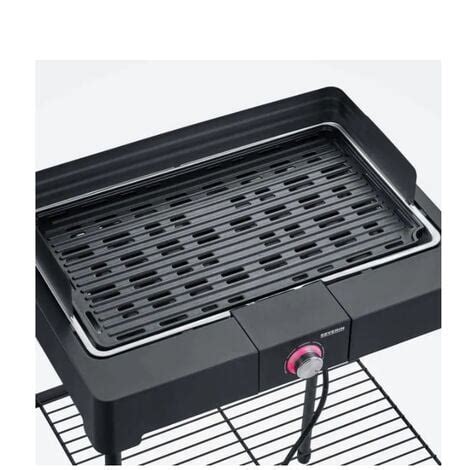 barbacoa eléctrica con patas 2200w negra PG8568 severin