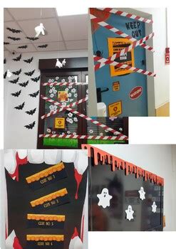 Halloween Escape Room Printable Decor by Teacherella's Workshop | TPT