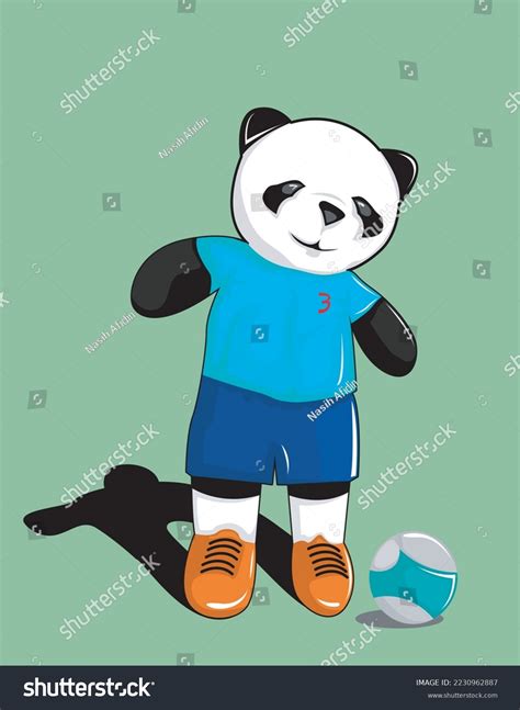 Illustration Vector Panda Playing Ball Stock Vector (Royalty Free ...