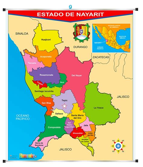 Álbumes 97 Foto Mapa Del Estado De Nayarit Con Division Politica Y