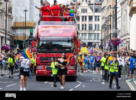 London UK 1st July 2023 Representatives Of Coca Cola Take Part In