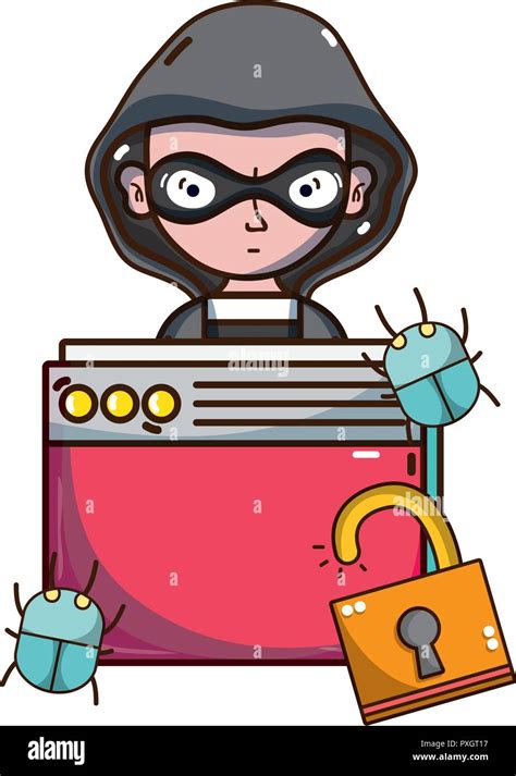 Cybersecurity Threat Cartoons Stock Vector Image And Art Alamy