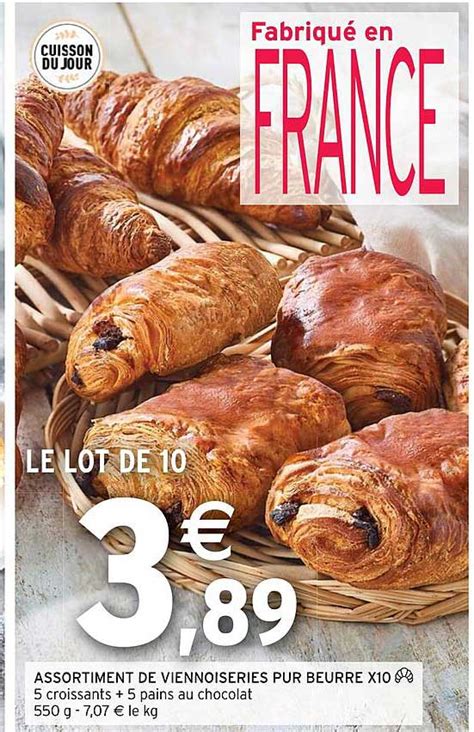 Promo Assortiment De Viennoiseries Pur Beurre X Chez Intermarch