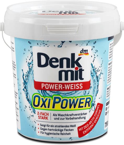 Denkmit Препарат за петна на бели тъкани Oxi Power 750 g Пазарувай