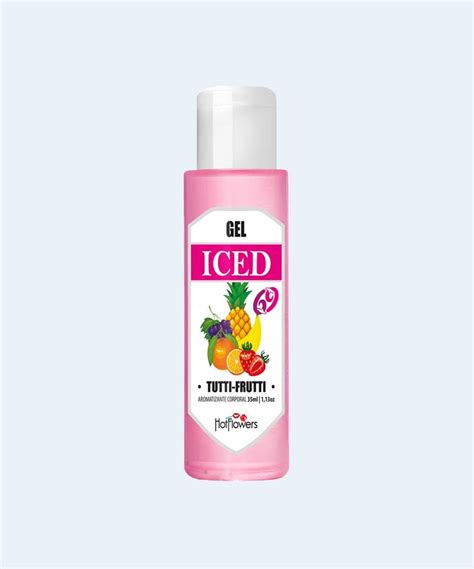 Gel Beijável Excitante de Tutti Frutti Gel Iced HOT FLOWERS Gel Beijável Excitante de Tutti
