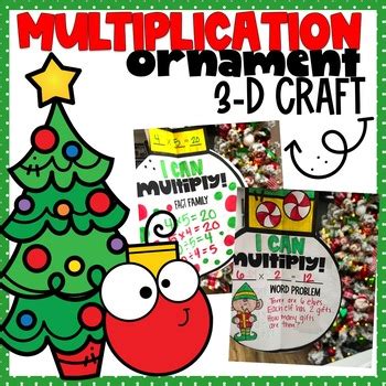 Multiplication Ornaments 3 D Craft By CreatedbyMarloJ TPT