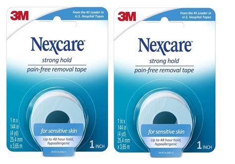 Nexcare Sensitive Skin Tape Pain Free Removal Inch X Yard Roll