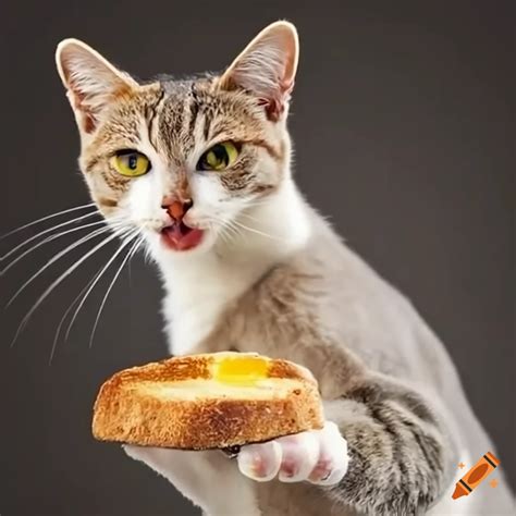 Cat Resting On A Loaf Of Bread On Craiyon