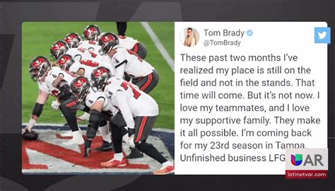 El Anuncio De Tom Brady Sacude Las Redes Sociales Univision Arkansas