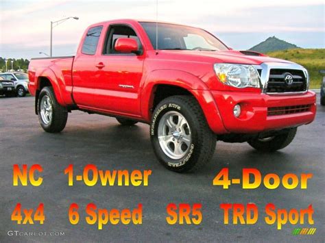 2006 Radiant Red Toyota Tacoma V6 Trd Sport Access Cab 4x4 18569446