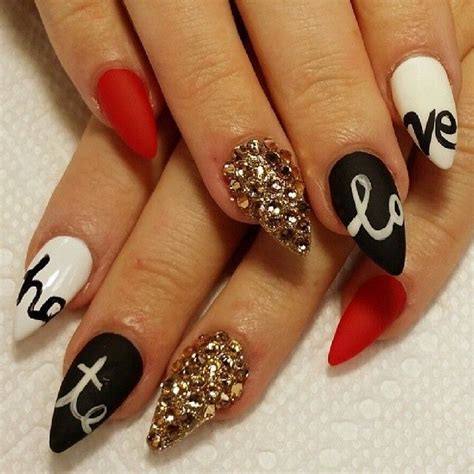 Red Lip Fantasy Valentine Nail Art Valentines Nails Fashion Nails