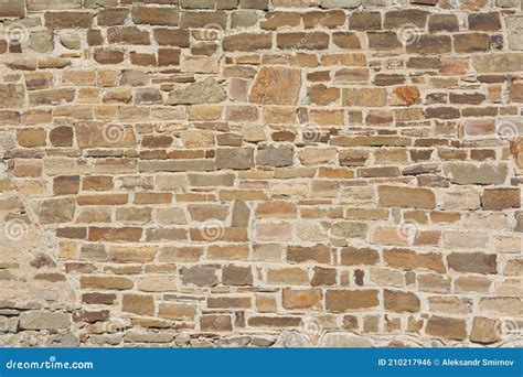 Castle Wall Made Of Old Stones Textures For Design And Photo Background