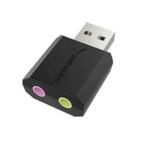 Sabrent Carte Son Externe Adaptateur Audio Usb Jack Mm Plug