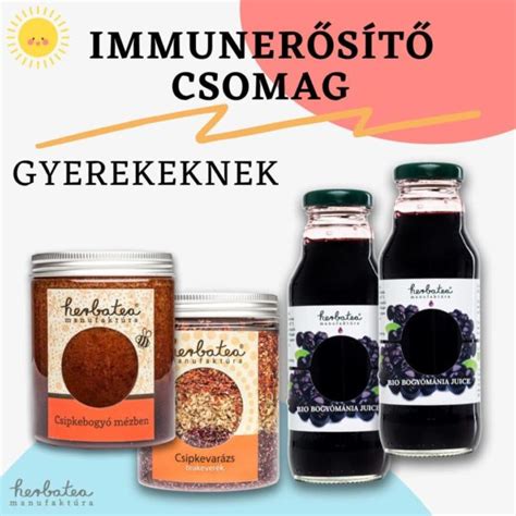 Immunerősítő Csomag Gyerekeknek 4db Os új Herbatea Manufaktúra