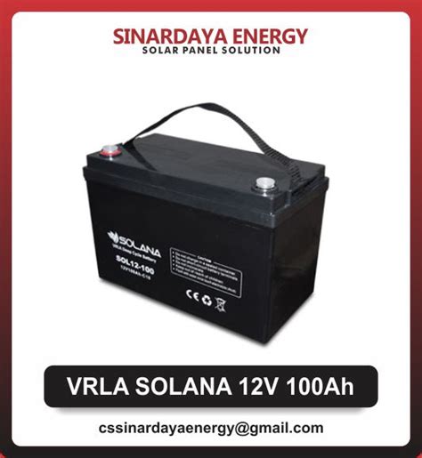 Jual Baterai Aki Solarcell 12v 100ah Solana