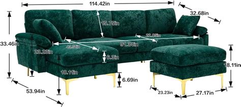 Triple Tree Sof Modular En Forma De L Con Ottaman Movible Sof