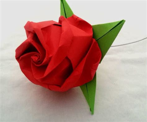 Fold An Origami Rose 16 Steps Instructables