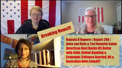 Report Anna Von Reitz American Govt Backs The Us Dollar Bank