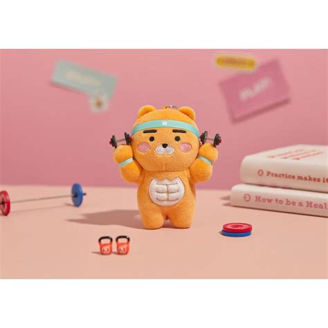 Kakao Friends - Ryan Get Fit Plush Doll Keyring – Harumio